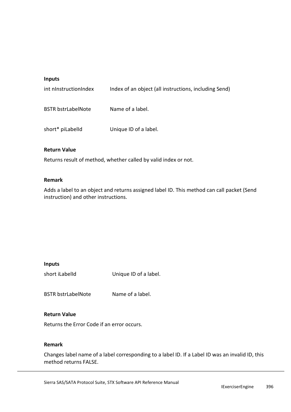 Assignlable, Changelable | Teledyne LeCroy Sierra SAS_SATA Protocol Analyzer STX API Reference Manual User Manual | Page 396 / 979