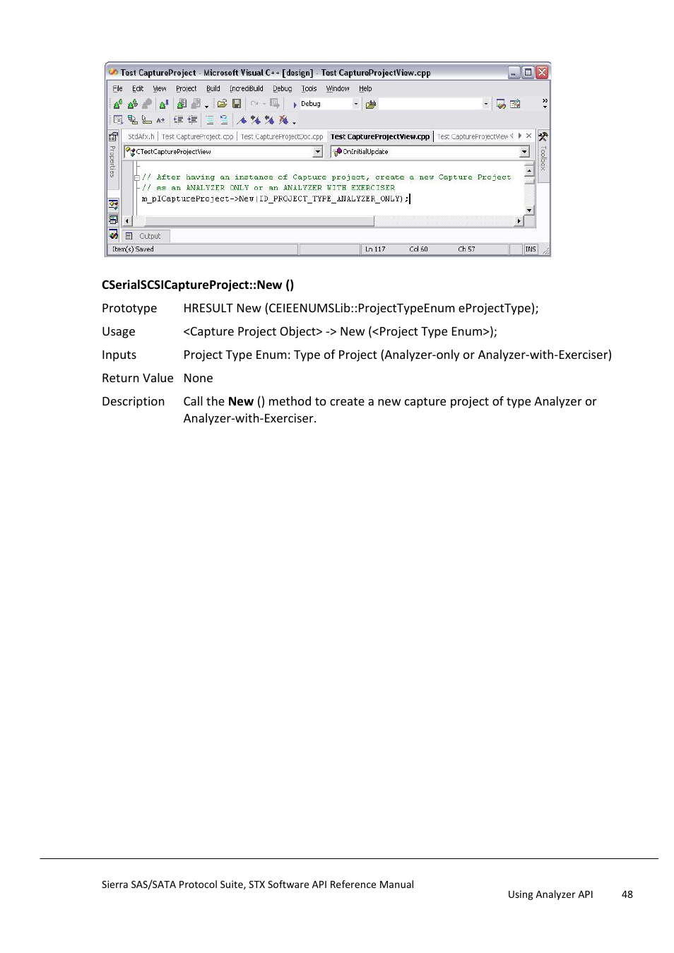 Run an analyzer capture project | Teledyne LeCroy Sierra SAS_SATA Protocol Analyzer STX API Reference Manual User Manual | Page 48 / 979