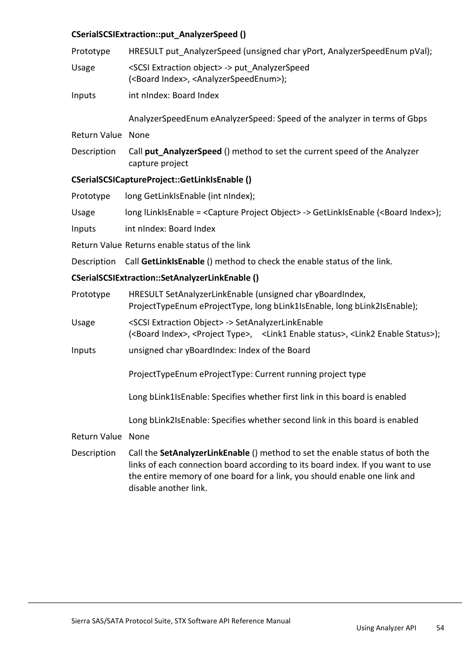 Teledyne LeCroy Sierra SAS_SATA Protocol Analyzer STX API Reference Manual User Manual | Page 54 / 979