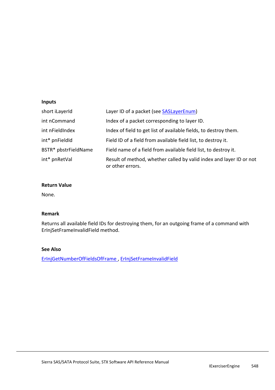 Erinjgetinvalidfieldofframeattribute, Erinjgetnowtrm | Teledyne LeCroy Sierra SAS_SATA Protocol Analyzer STX API Reference Manual User Manual | Page 548 / 979