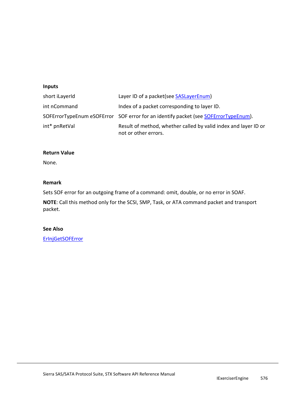 Erinjsetsoferror, Getclosebreakcount | Teledyne LeCroy Sierra SAS_SATA Protocol Analyzer STX API Reference Manual User Manual | Page 576 / 979