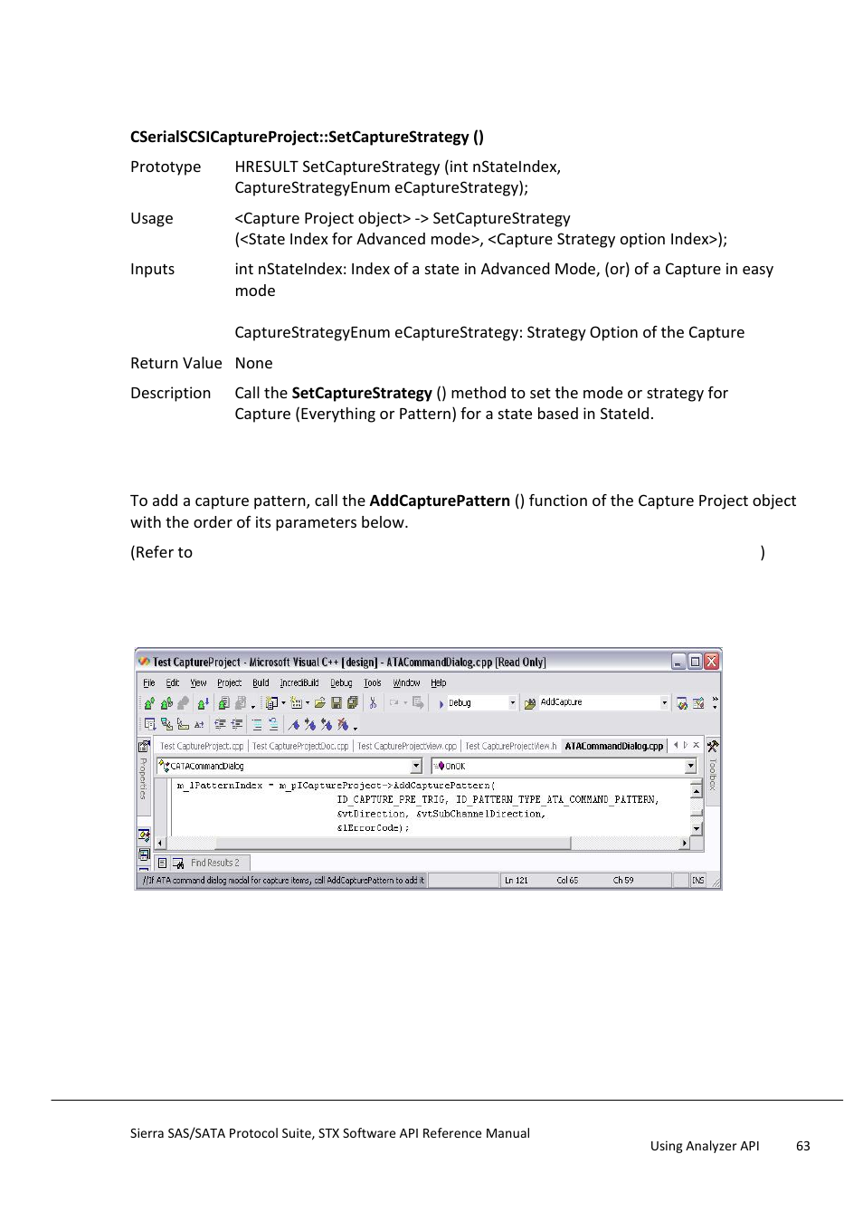 Add a capture pattern, Add capture pattern | Teledyne LeCroy Sierra SAS_SATA Protocol Analyzer STX API Reference Manual User Manual | Page 63 / 979