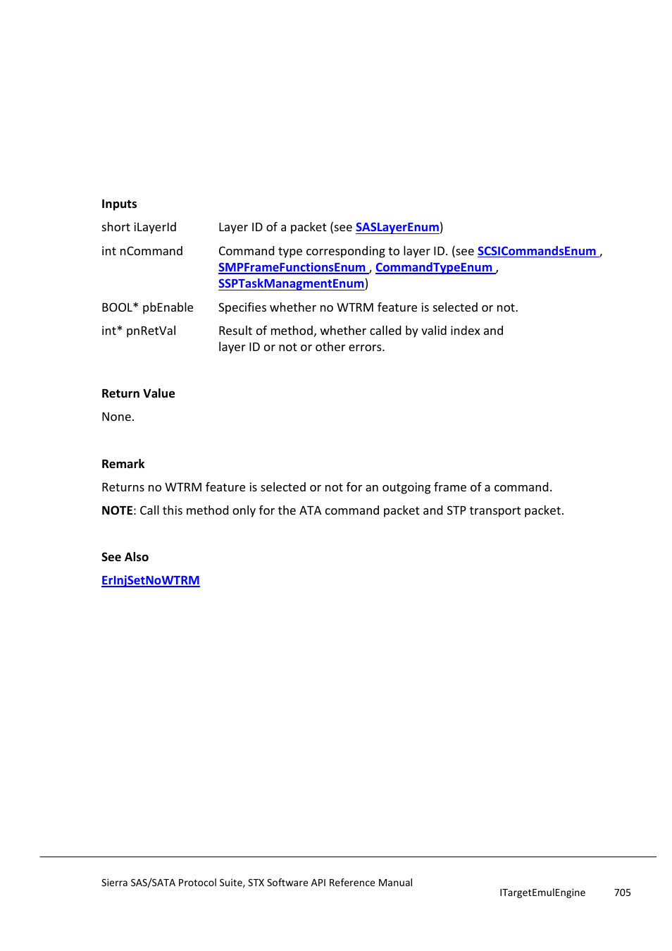 Erinjgetnowtrm, Erinjgetnumberoffieldsofframe | Teledyne LeCroy Sierra SAS_SATA Protocol Analyzer STX API Reference Manual User Manual | Page 705 / 979