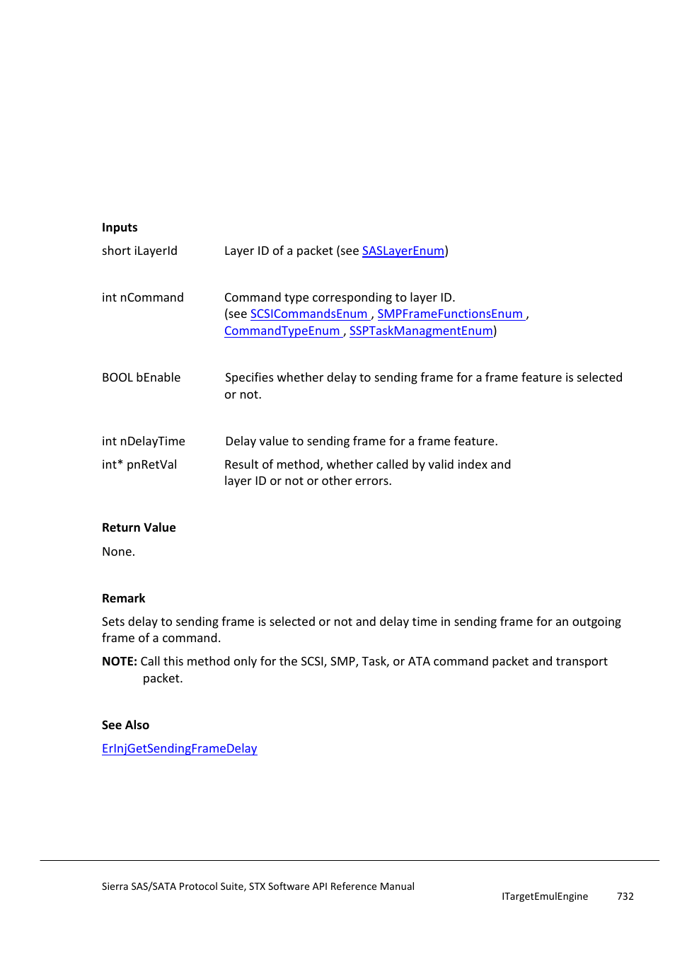 Erinjsetsendingframedelay, Erinjsetsoferror | Teledyne LeCroy Sierra SAS_SATA Protocol Analyzer STX API Reference Manual User Manual | Page 732 / 979