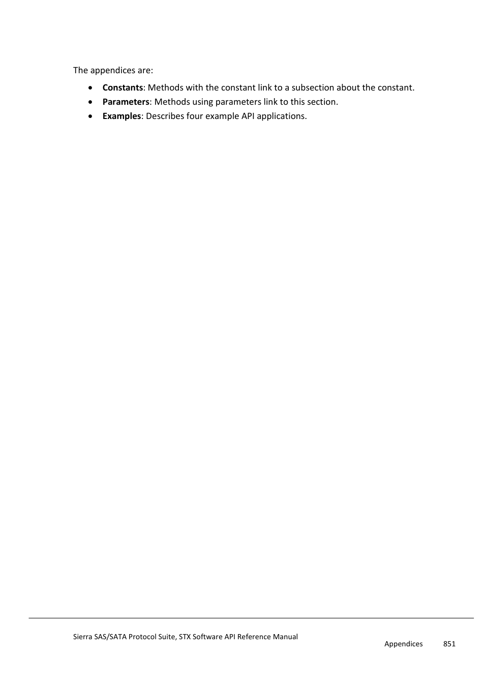 Appendices | Teledyne LeCroy Sierra SAS_SATA Protocol Analyzer STX API Reference Manual User Manual | Page 851 / 979