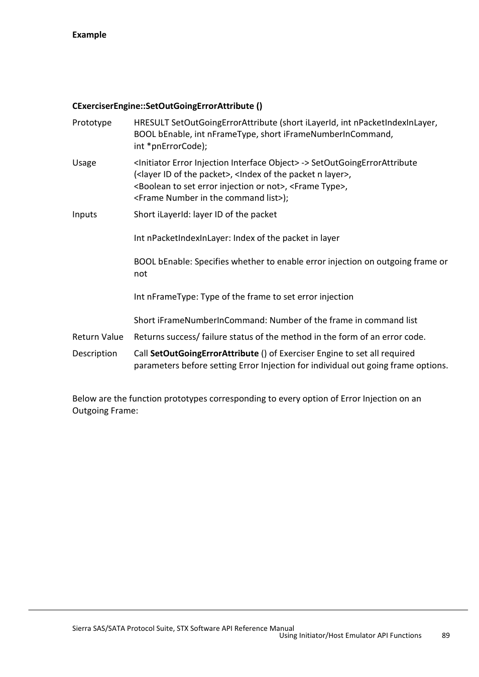 Teledyne LeCroy Sierra SAS_SATA Protocol Analyzer STX API Reference Manual User Manual | Page 89 / 979