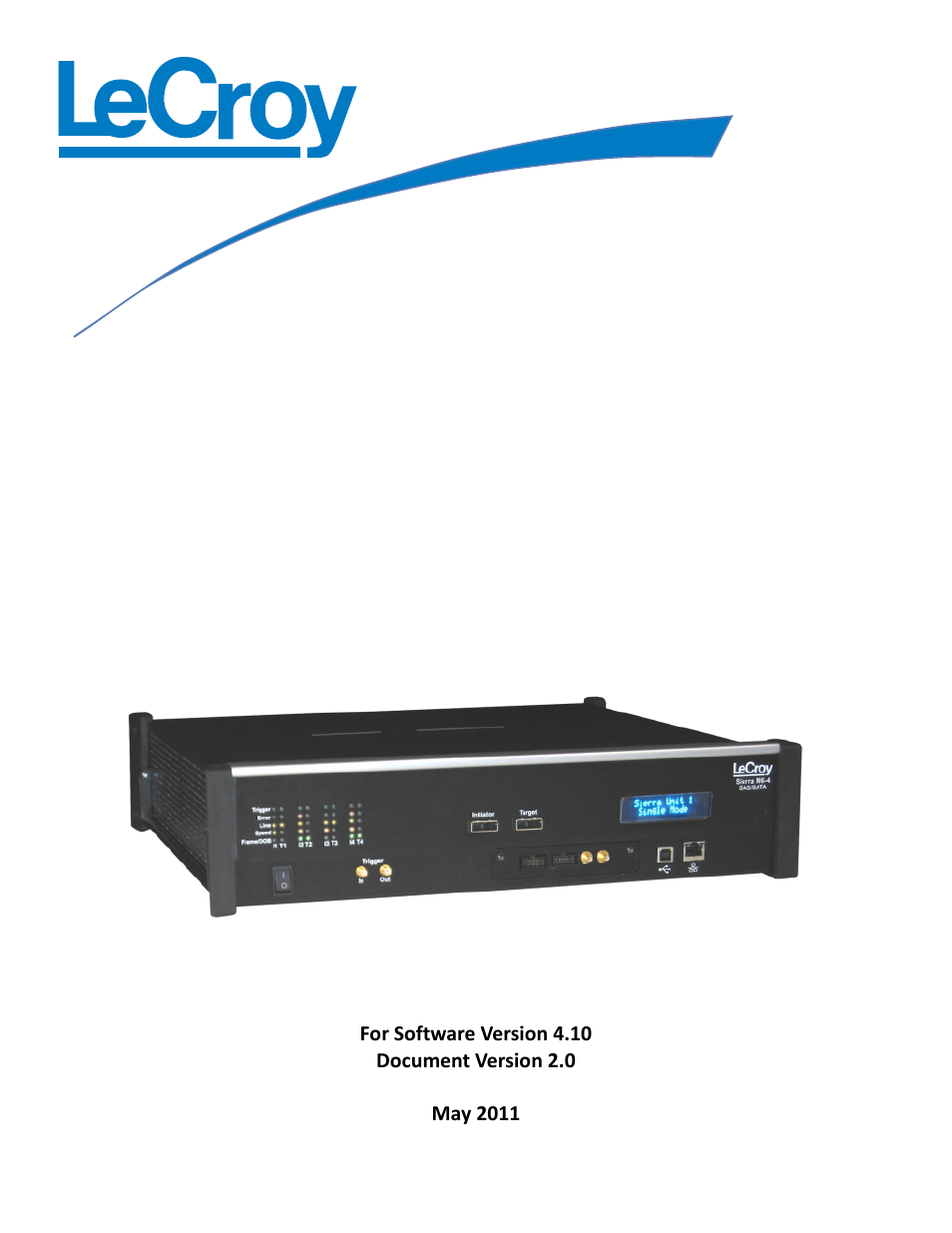 Teledyne LeCroy STX M6-1 SAS_SATA Protocol Analyzer User Manual User Manual | 468 pages