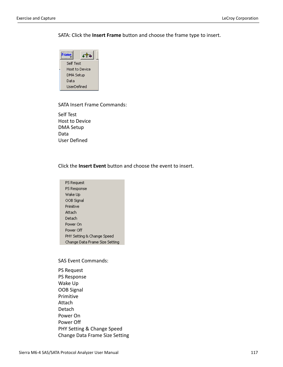 Adding an event | Teledyne LeCroy STX M6-1 SAS_SATA Protocol Analyzer User Manual User Manual | Page 119 / 468