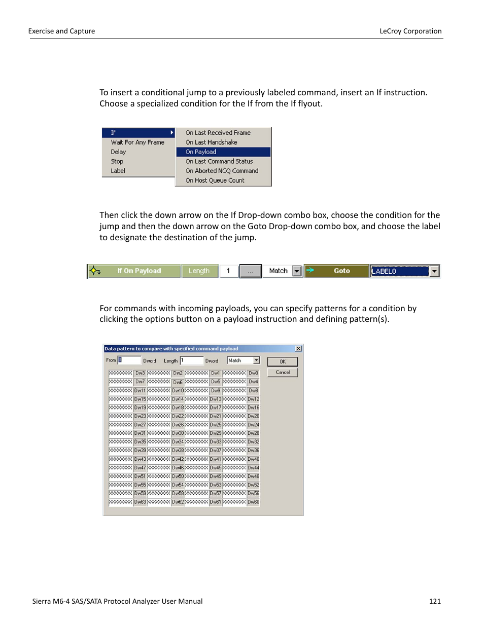 Add an if | Teledyne LeCroy STX M6-1 SAS_SATA Protocol Analyzer User Manual User Manual | Page 123 / 468