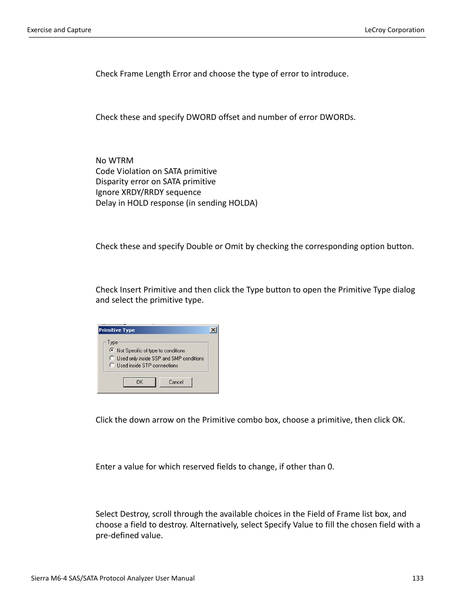 Teledyne LeCroy STX M6-1 SAS_SATA Protocol Analyzer User Manual User Manual | Page 135 / 468