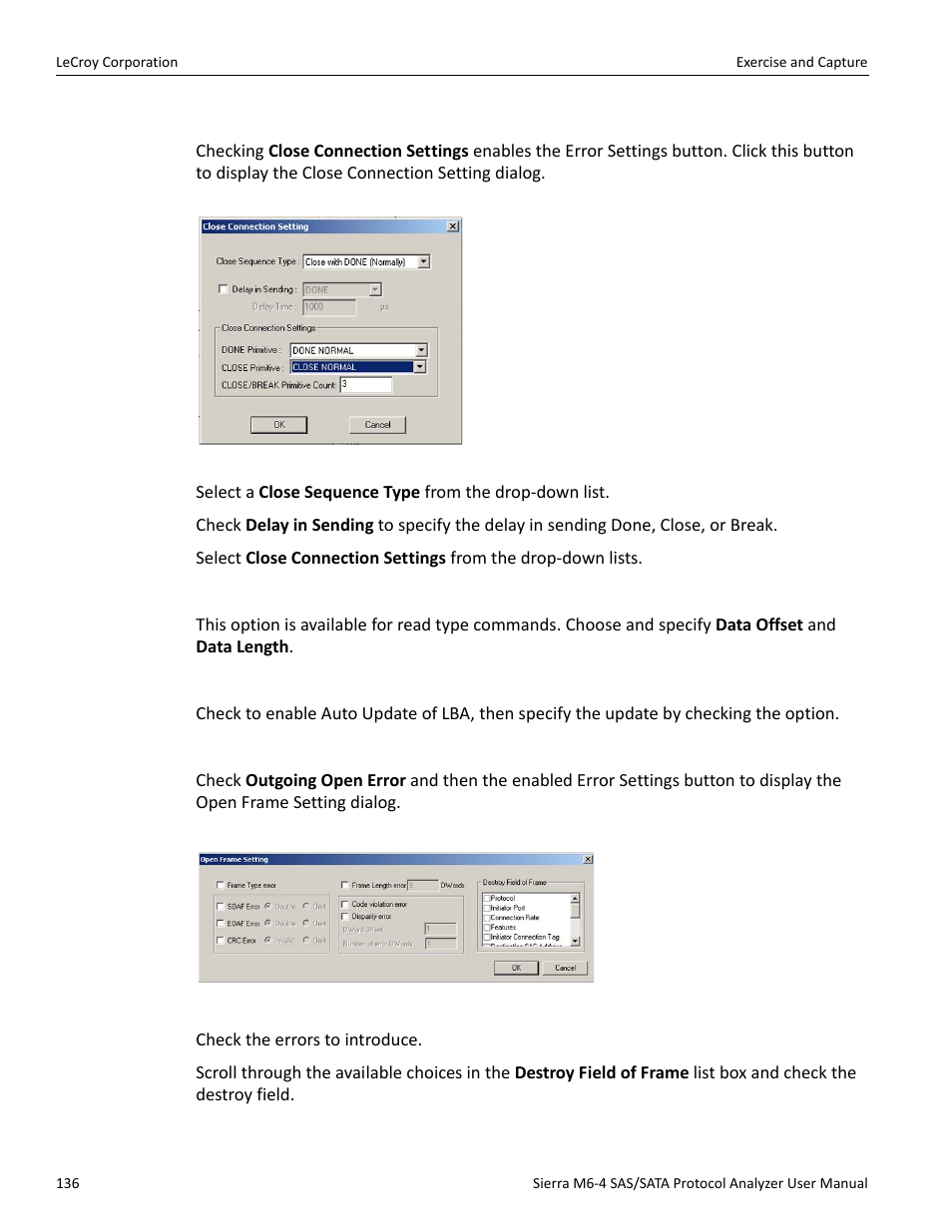 Teledyne LeCroy STX M6-1 SAS_SATA Protocol Analyzer User Manual User Manual | Page 138 / 468