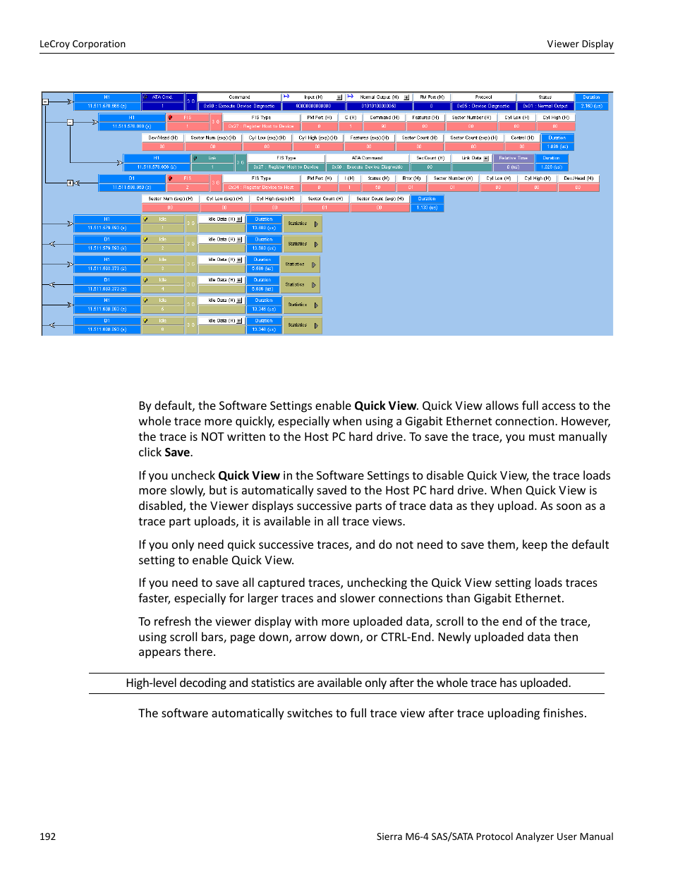 Quick view | Teledyne LeCroy STX M6-1 SAS_SATA Protocol Analyzer User Manual User Manual | Page 194 / 468