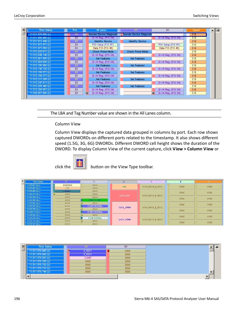Teledyne LeCroy STX M6-1 SAS_SATA Protocol Analyzer User Manual User Manual | Page 198 / 468