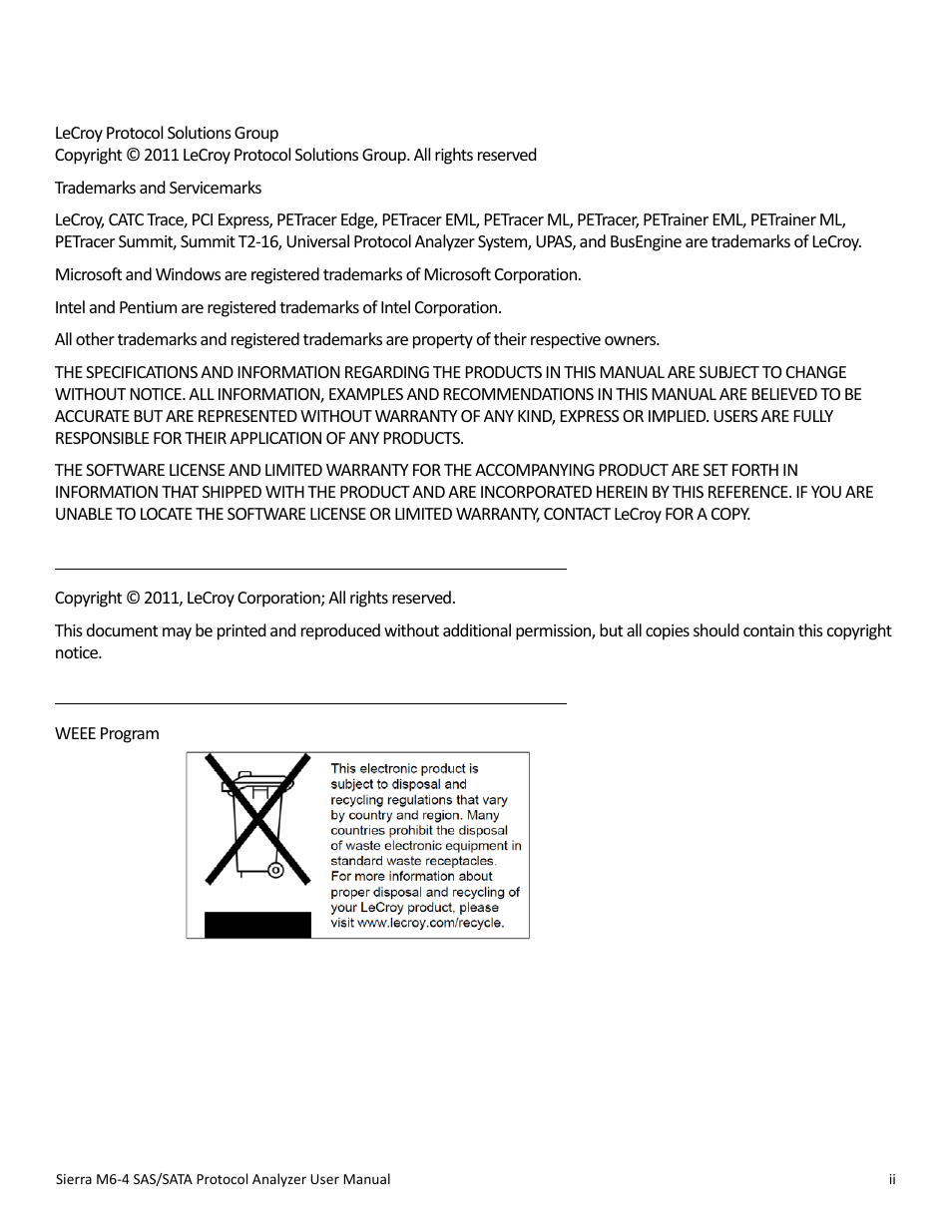 Teledyne LeCroy STX M6-1 SAS_SATA Protocol Analyzer User Manual User Manual | Page 2 / 468