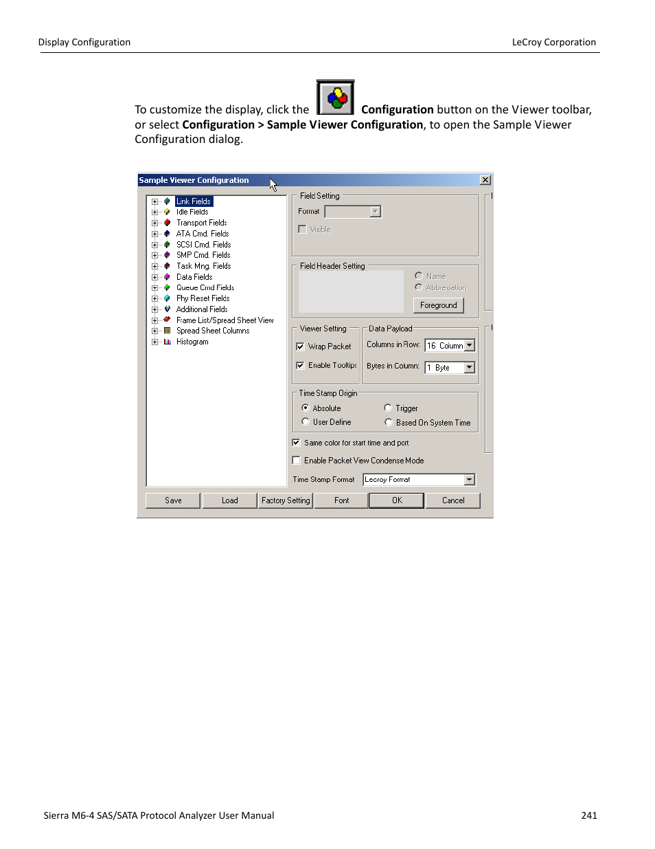 Teledyne LeCroy STX M6-1 SAS_SATA Protocol Analyzer User Manual User Manual | Page 243 / 468