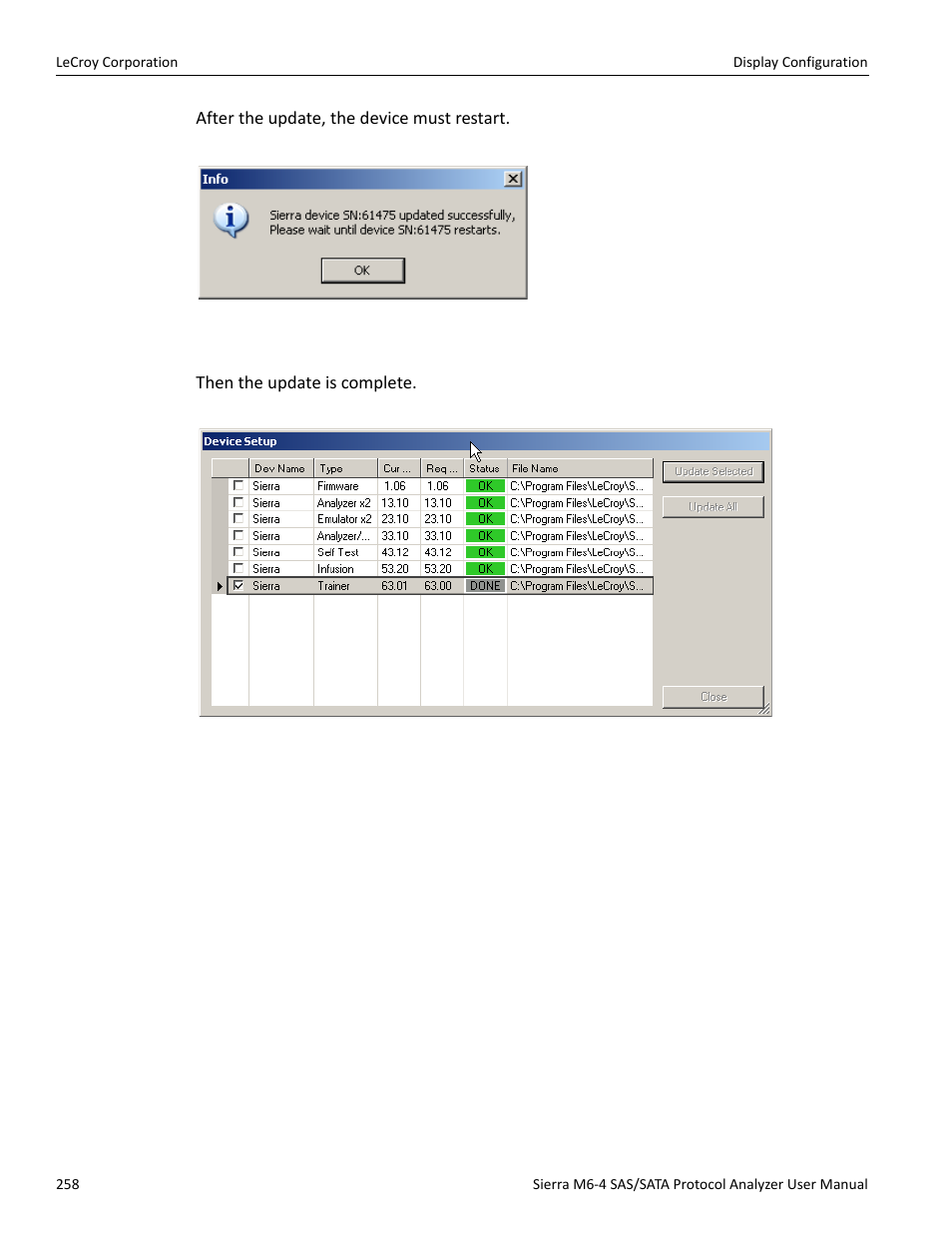 Teledyne LeCroy STX M6-1 SAS_SATA Protocol Analyzer User Manual User Manual | Page 260 / 468