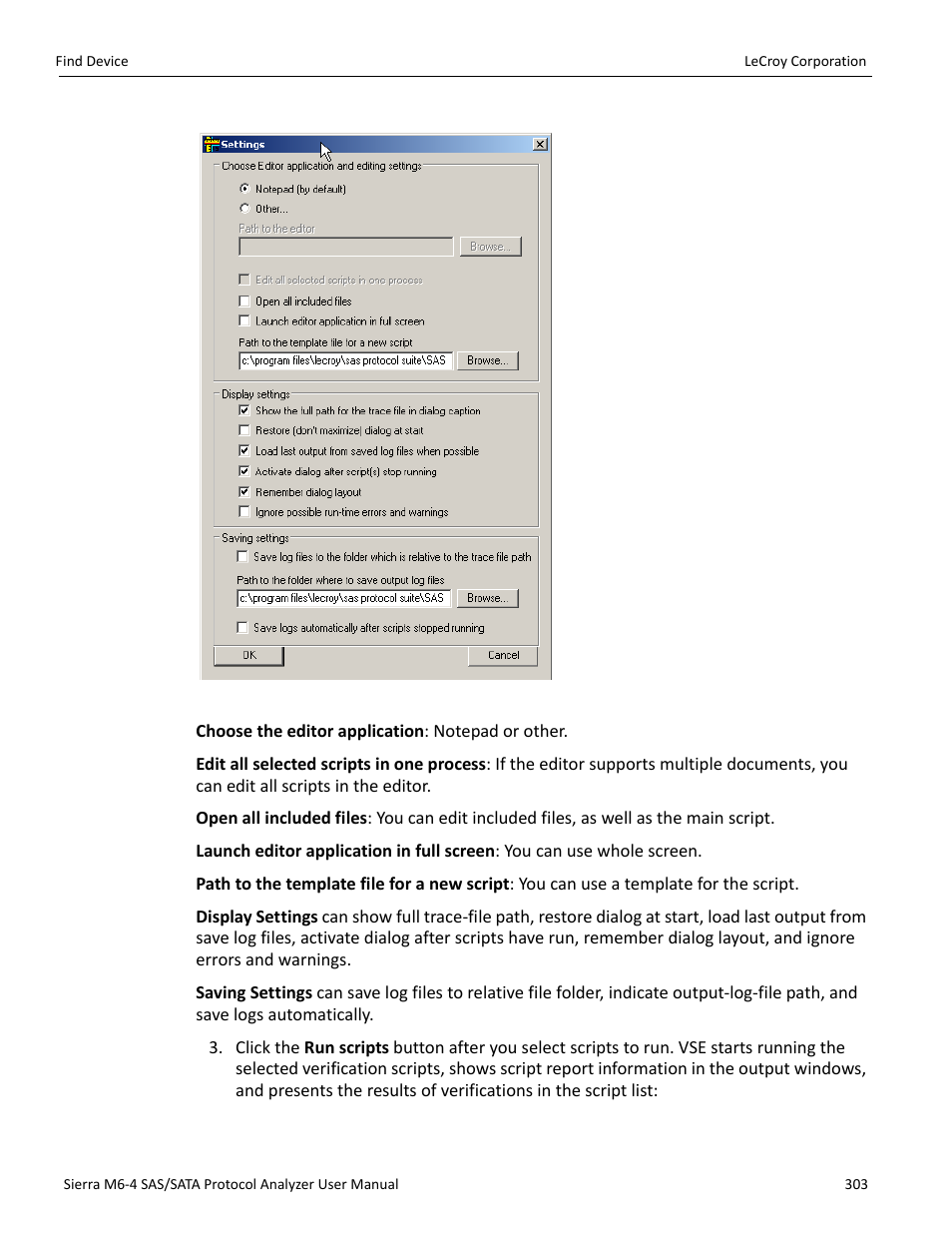 Teledyne LeCroy STX M6-1 SAS_SATA Protocol Analyzer User Manual User Manual | Page 305 / 468