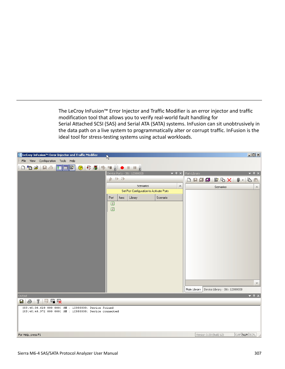 Chapter 4, Infusion overview, Chapter 4: infusion overview | See “infusion overview” on | Teledyne LeCroy STX M6-1 SAS_SATA Protocol Analyzer User Manual User Manual | Page 309 / 468