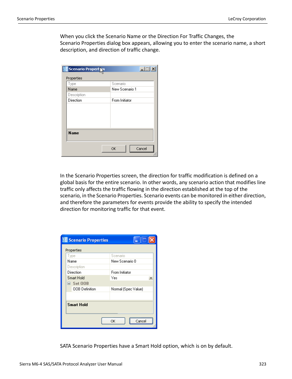 Sata smart hold option | Teledyne LeCroy STX M6-1 SAS_SATA Protocol Analyzer User Manual User Manual | Page 325 / 468