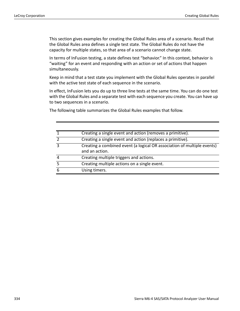 Creating global rules | Teledyne LeCroy STX M6-1 SAS_SATA Protocol Analyzer User Manual User Manual | Page 336 / 468