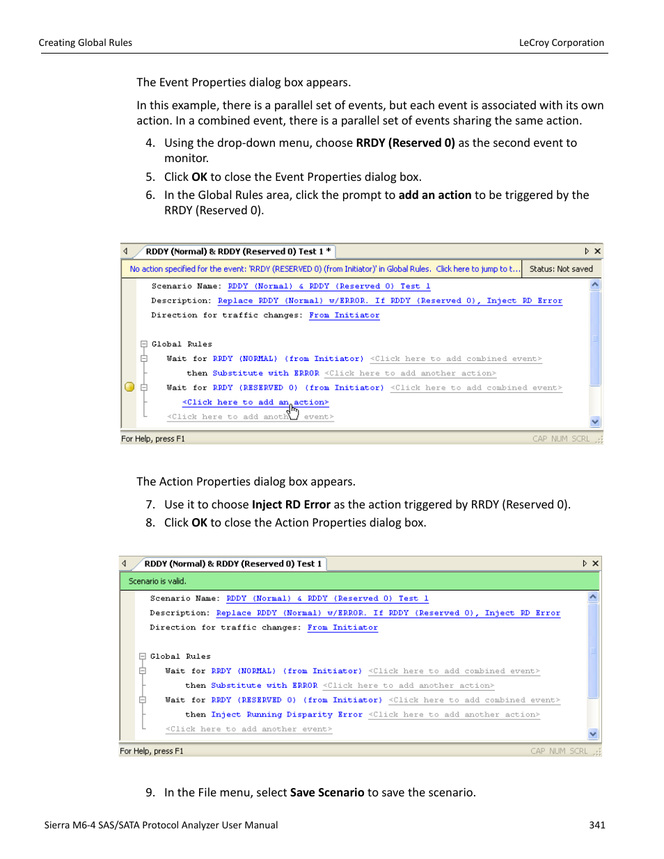 Teledyne LeCroy STX M6-1 SAS_SATA Protocol Analyzer User Manual User Manual | Page 343 / 468