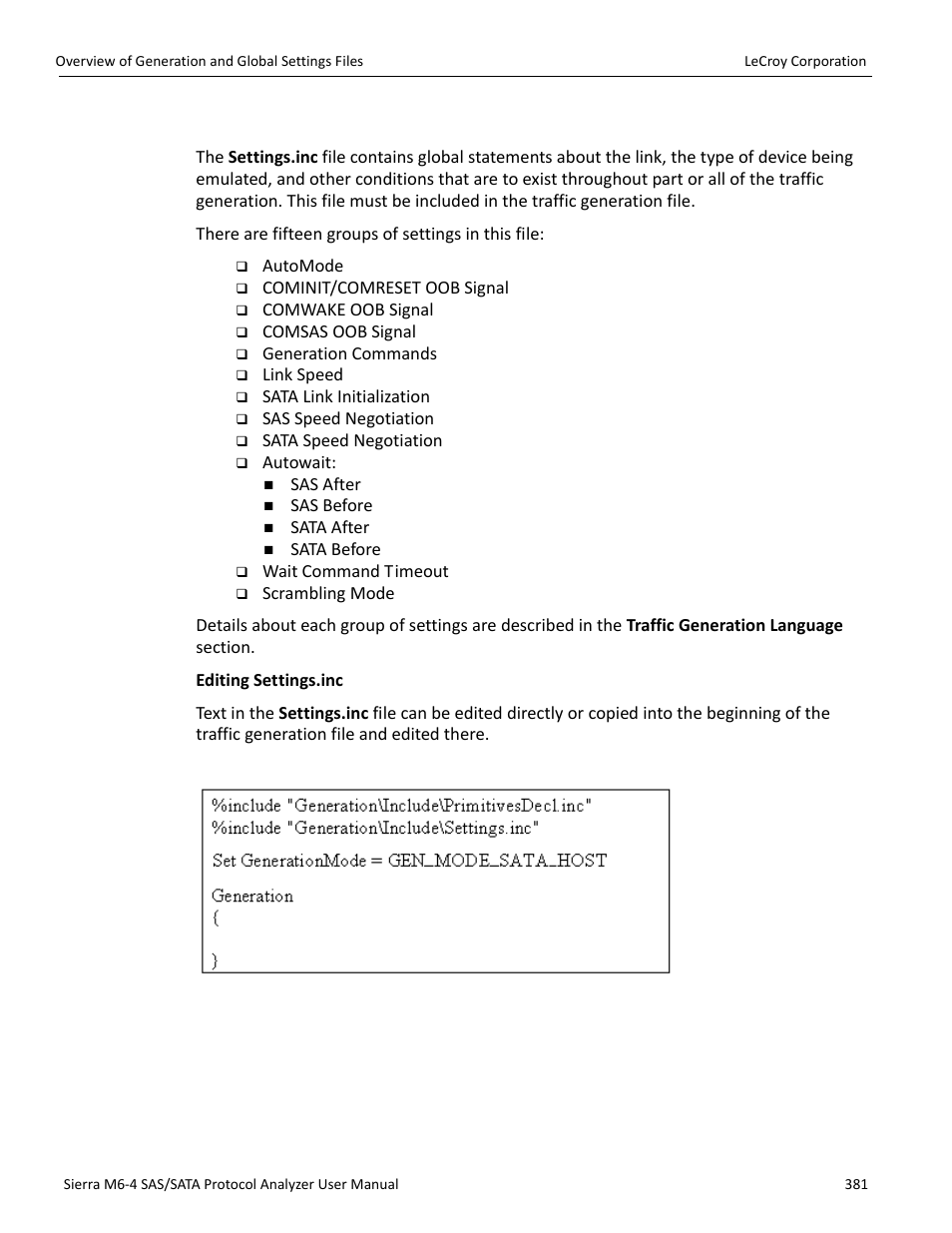 Settings.inc file | Teledyne LeCroy STX M6-1 SAS_SATA Protocol Analyzer User Manual User Manual | Page 383 / 468