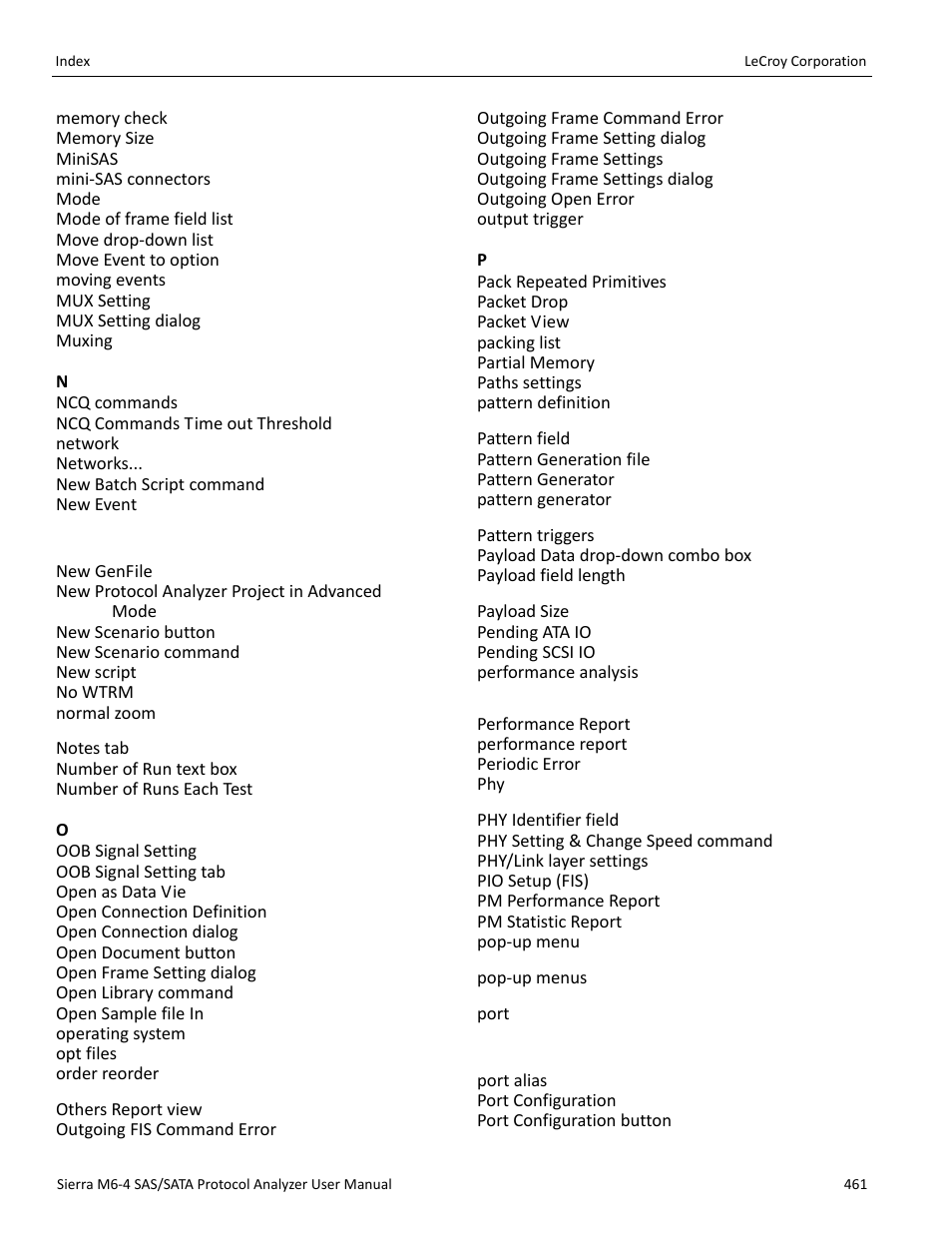 Teledyne LeCroy STX M6-1 SAS_SATA Protocol Analyzer User Manual User Manual | Page 463 / 468