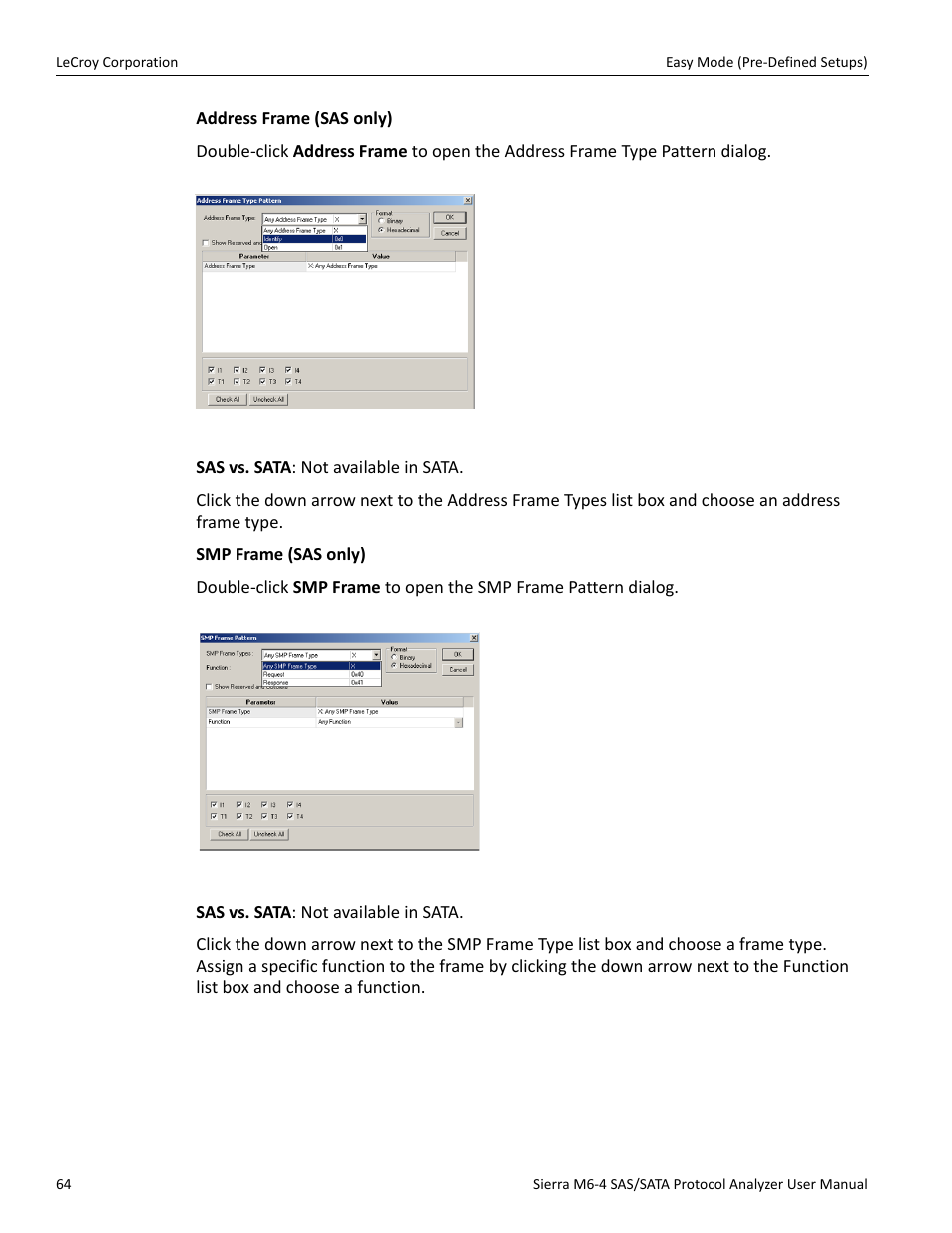 Teledyne LeCroy STX M6-1 SAS_SATA Protocol Analyzer User Manual User Manual | Page 66 / 468