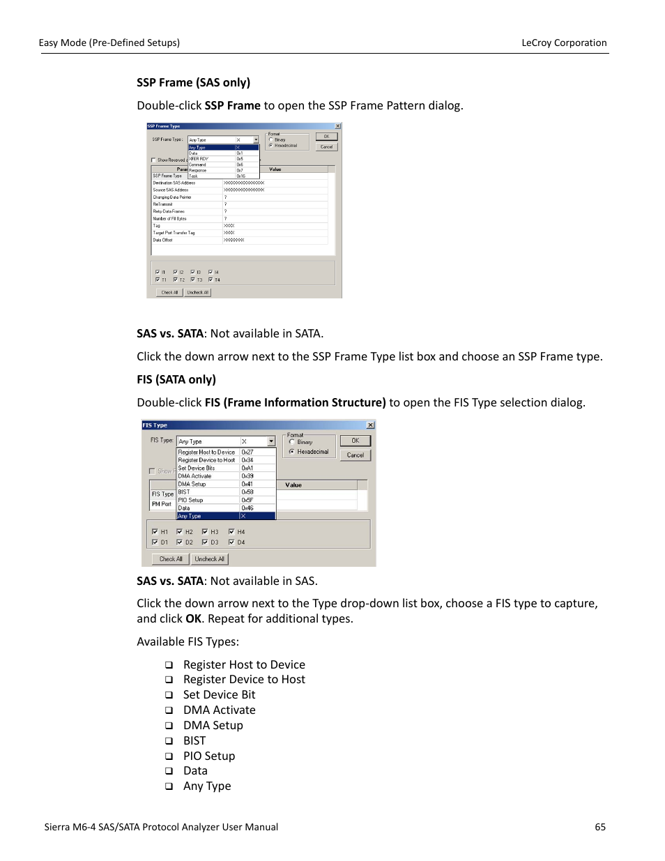 Teledyne LeCroy STX M6-1 SAS_SATA Protocol Analyzer User Manual User Manual | Page 67 / 468