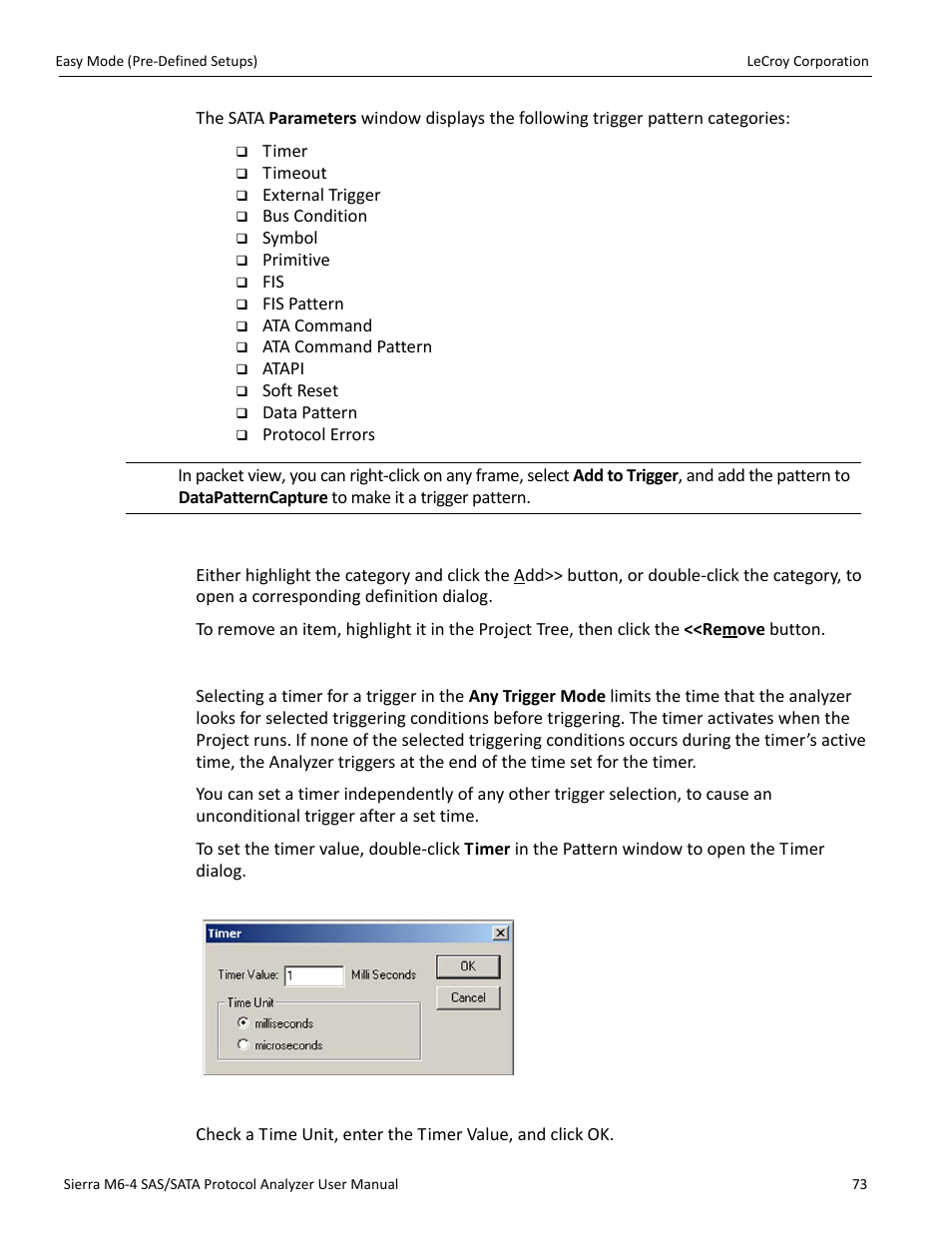 Teledyne LeCroy STX M6-1 SAS_SATA Protocol Analyzer User Manual User Manual | Page 75 / 468