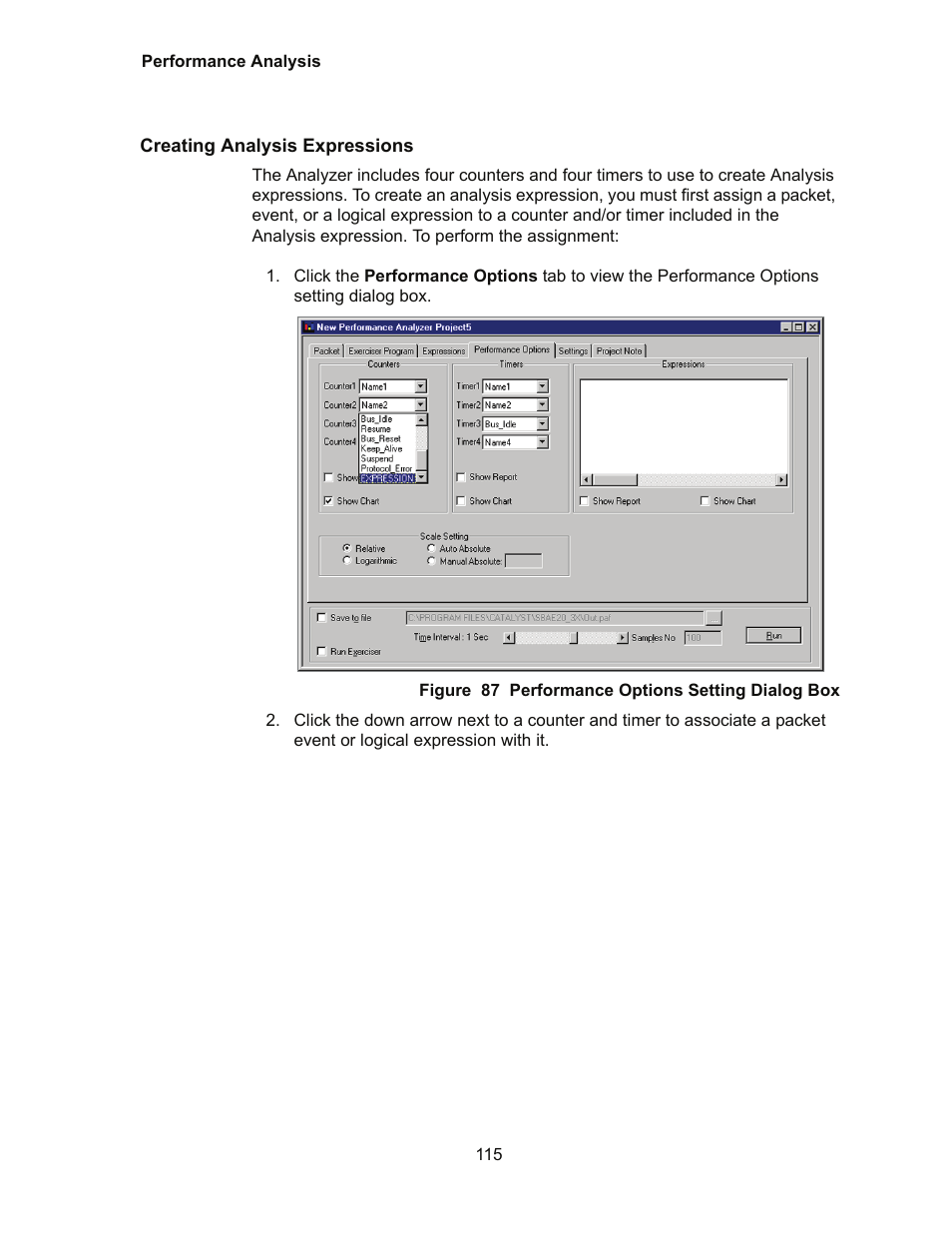 Creating analysis expressions | Teledyne LeCroy Conquest User Manual - Users Manual User Manual | Page 125 / 258