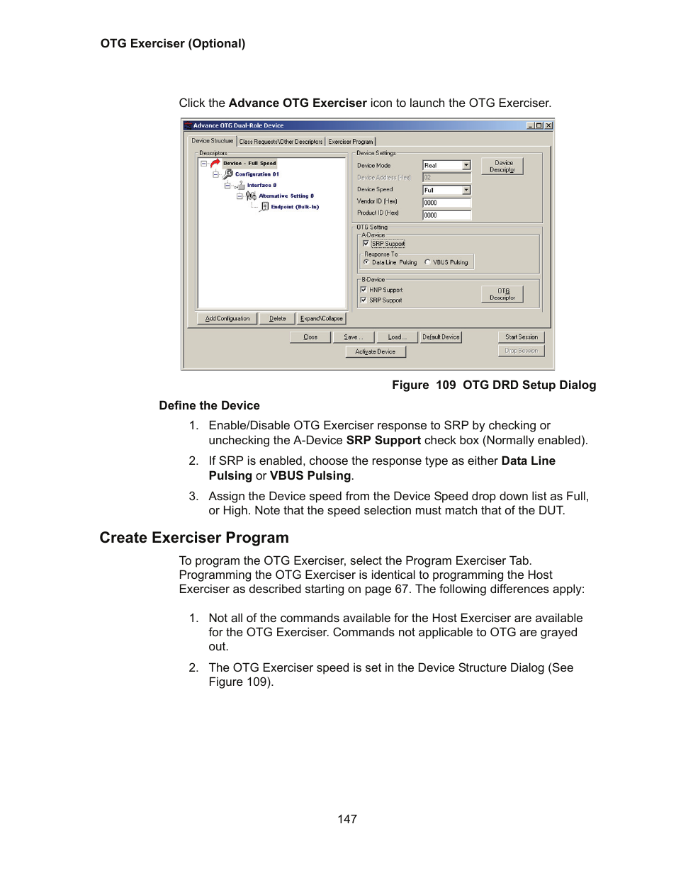 Create exerciser program | Teledyne LeCroy Conquest User Manual - Users Manual User Manual | Page 157 / 258