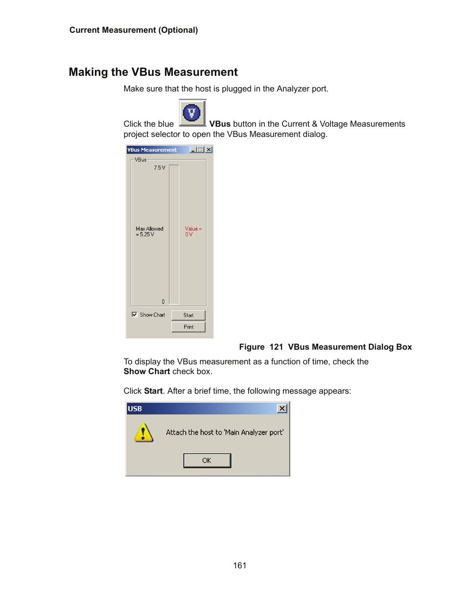 Making the vbus measurement | Teledyne LeCroy Conquest User Manual - Users Manual User Manual | Page 171 / 258