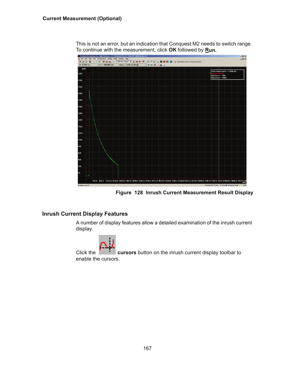 Inrush current display features | Teledyne LeCroy Conquest User Manual - Users Manual User Manual | Page 177 / 258