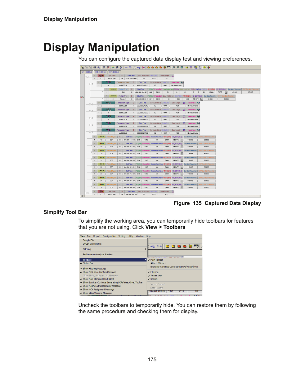 Display manipulation | Teledyne LeCroy Conquest User Manual - Users Manual User Manual | Page 185 / 258