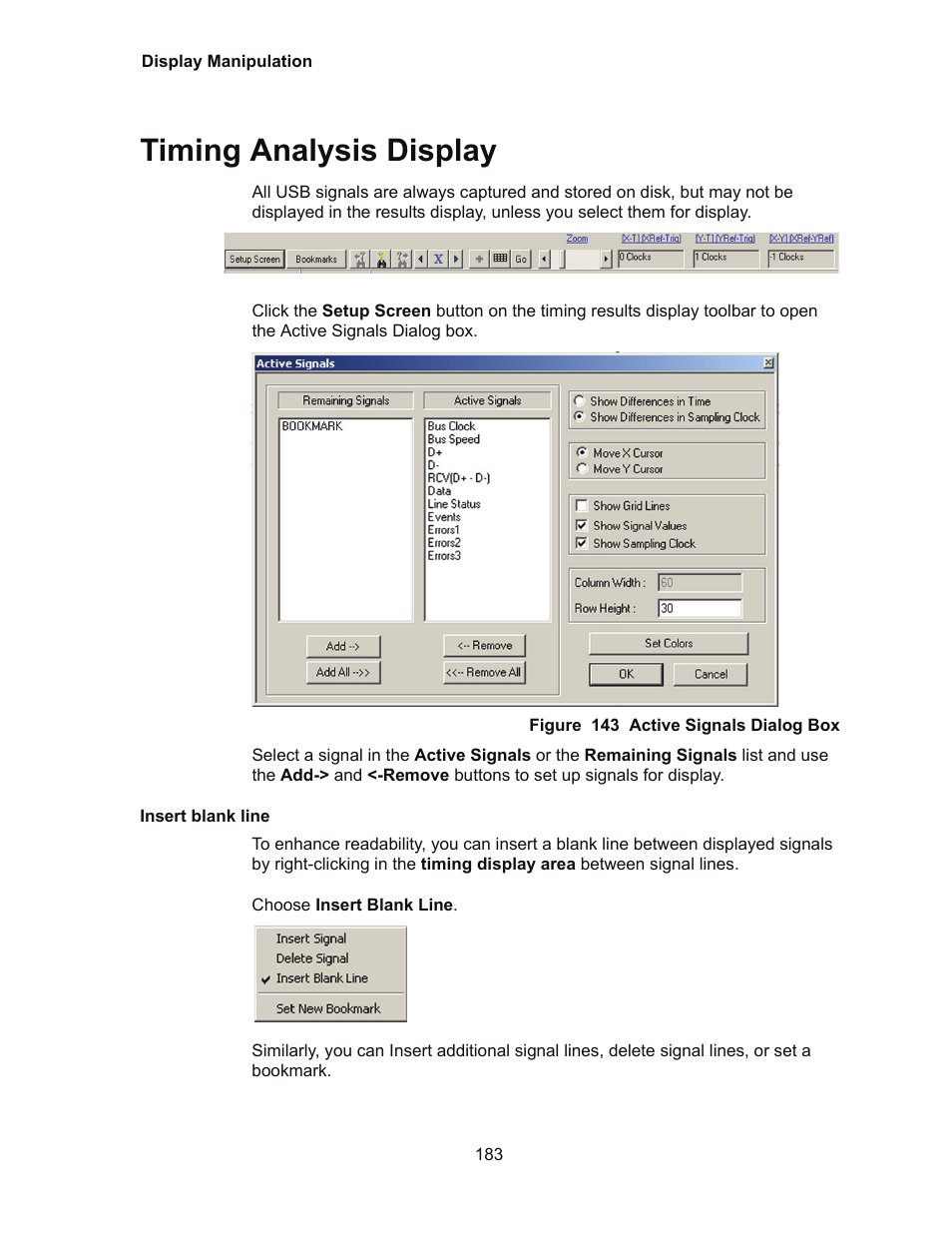 Timing analysis display | Teledyne LeCroy Conquest User Manual - Users Manual User Manual | Page 193 / 258