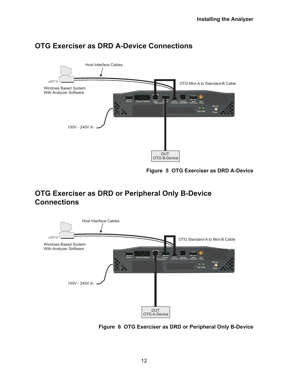 Otg exerciser as drd a-device connections | Teledyne LeCroy Conquest User Manual - Users Manual User Manual | Page 22 / 258