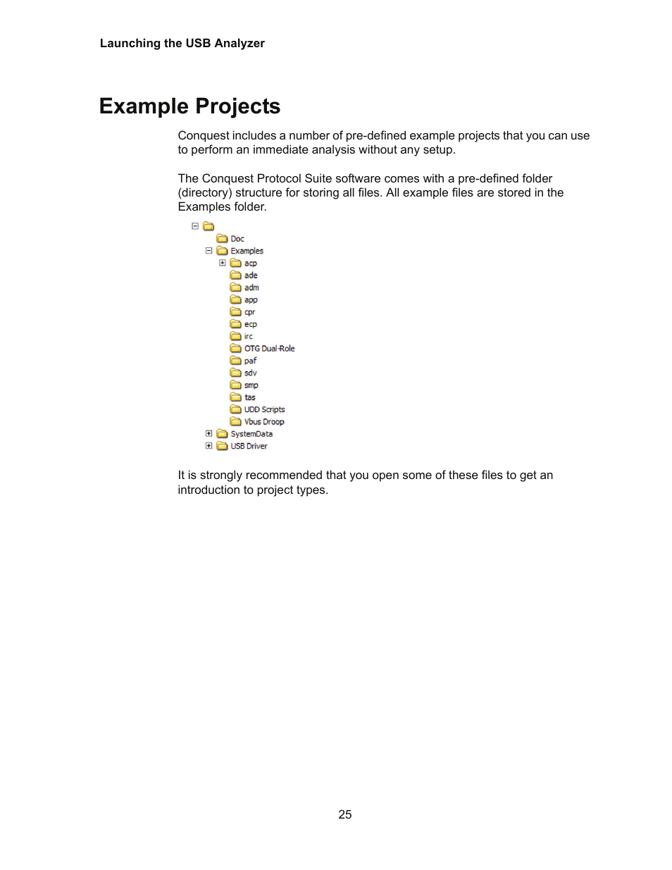 Example projects | Teledyne LeCroy Conquest User Manual - Users Manual User Manual | Page 35 / 258