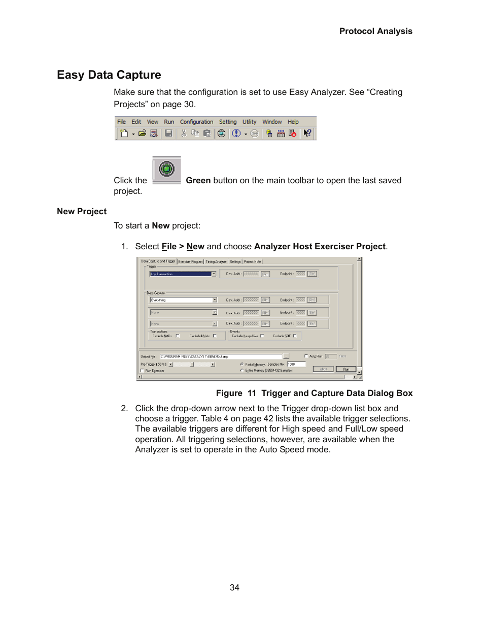 Easy data capture | Teledyne LeCroy Conquest User Manual - Users Manual User Manual | Page 44 / 258