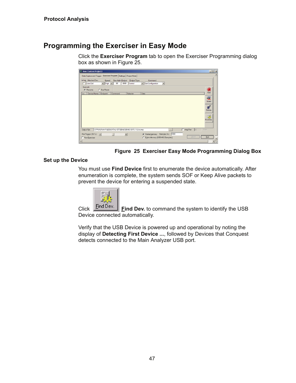 Programming the exerciser in easy mode | Teledyne LeCroy Conquest User Manual - Users Manual User Manual | Page 57 / 258