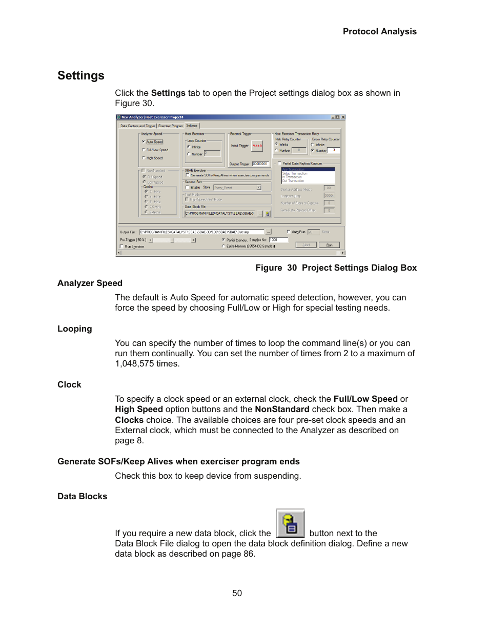 Settings | Teledyne LeCroy Conquest User Manual - Users Manual User Manual | Page 60 / 258