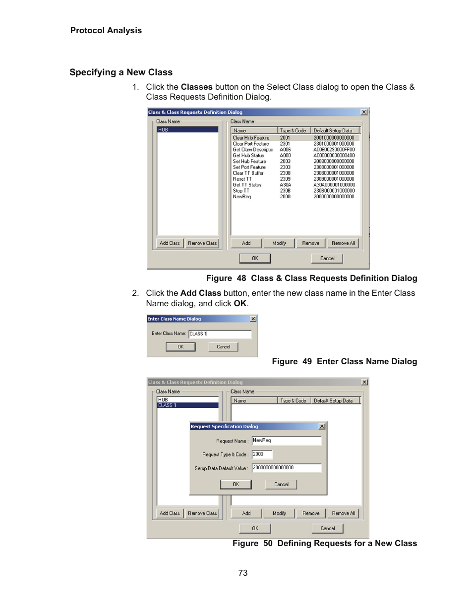 Specifying a new class | Teledyne LeCroy Conquest User Manual - Users Manual User Manual | Page 83 / 258