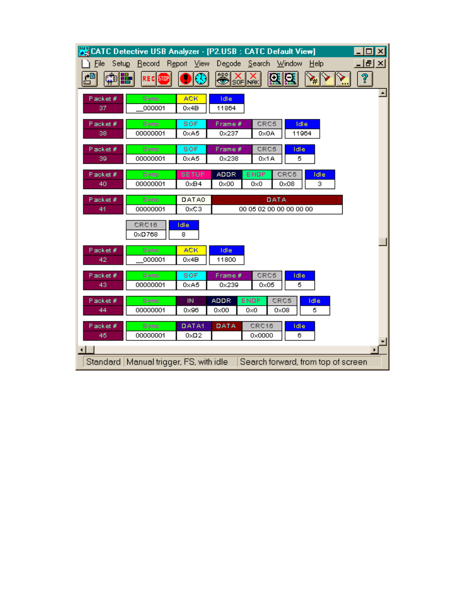 1 the status bar | Teledyne LeCroy Detective - Users Manual User Manual | Page 14 / 56