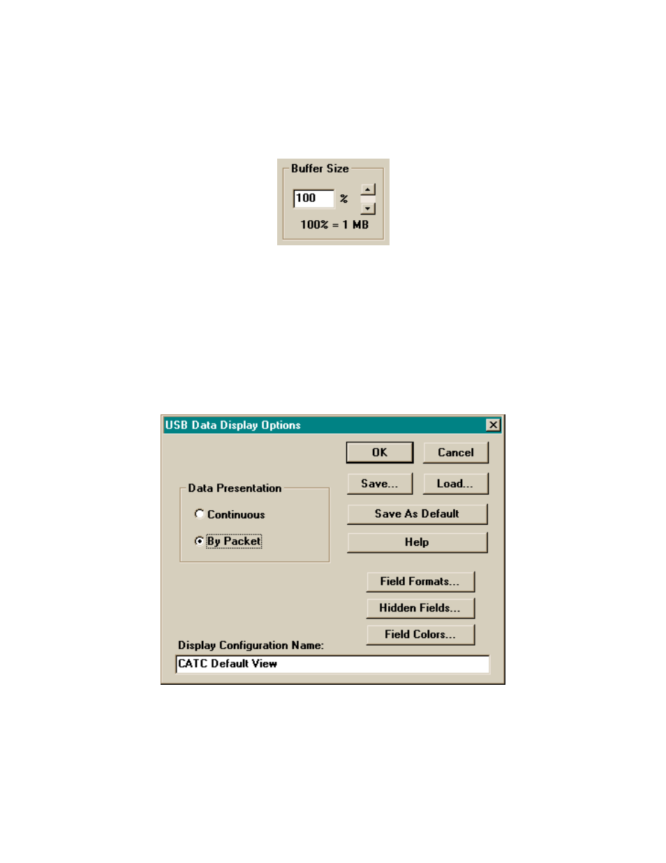 2 display options | Teledyne LeCroy Detective - Users Manual User Manual | Page 22 / 56