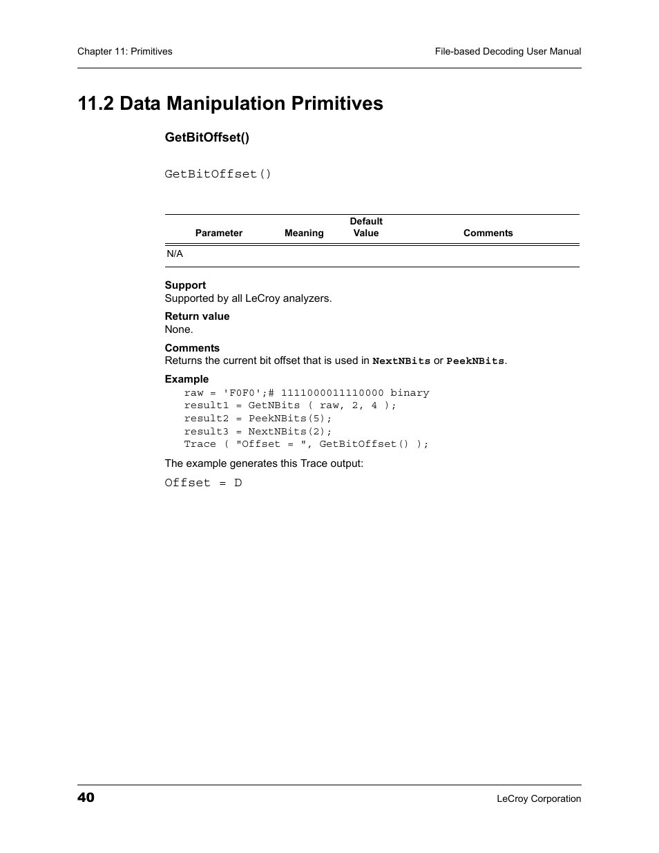2 data manipulation primitives | Teledyne LeCroy LeCroy Analyzers File Based Decoding Manual User Manual | Page 46 / 82
