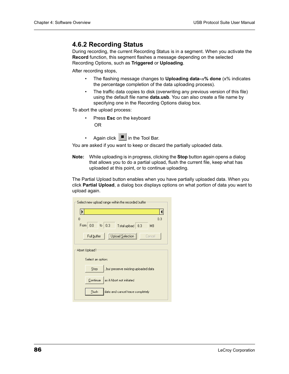 2 recording status | Teledyne LeCroy USBTracer_Trainer - Users Manual User Manual | Page 100 / 388