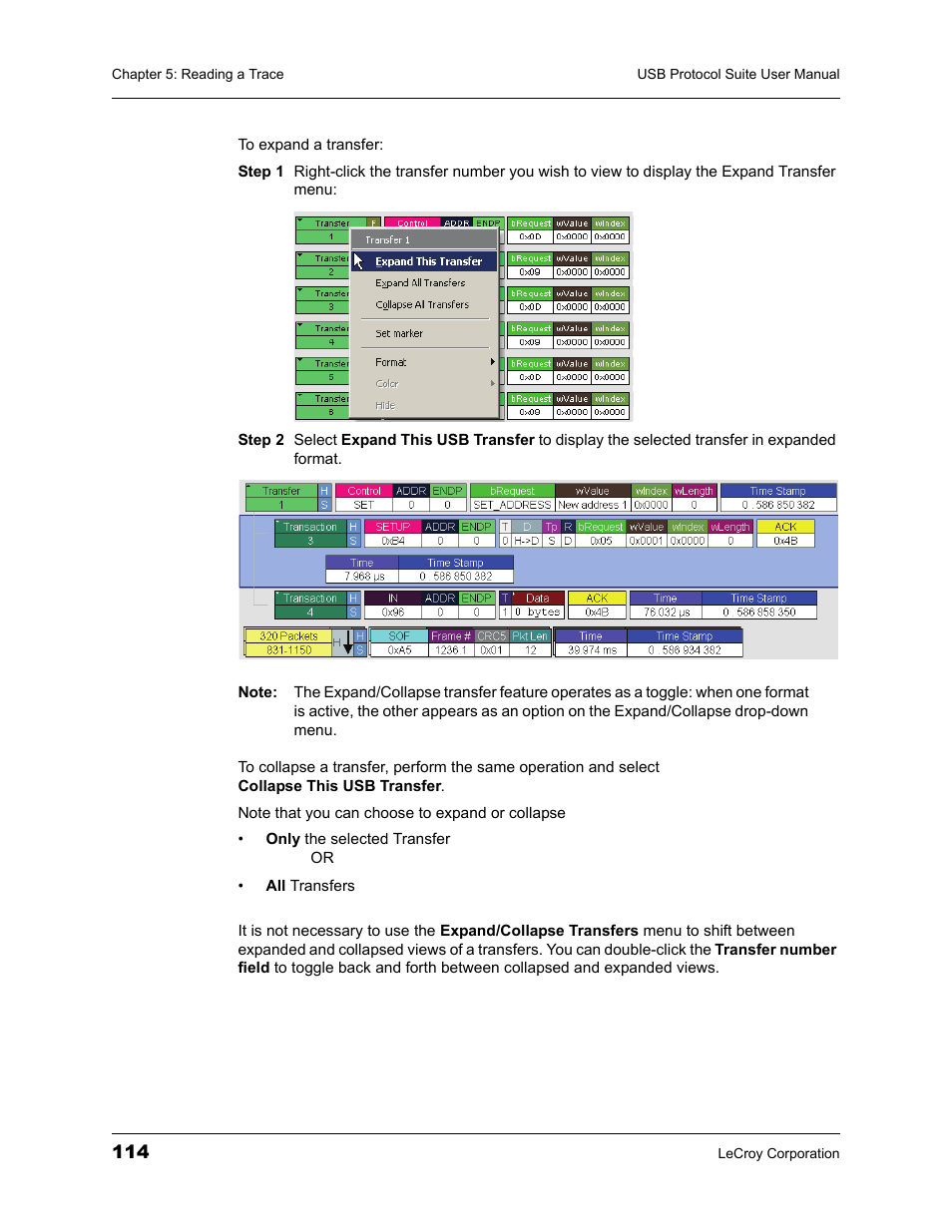 Teledyne LeCroy USBTracer_Trainer - Users Manual User Manual | Page 128 / 388