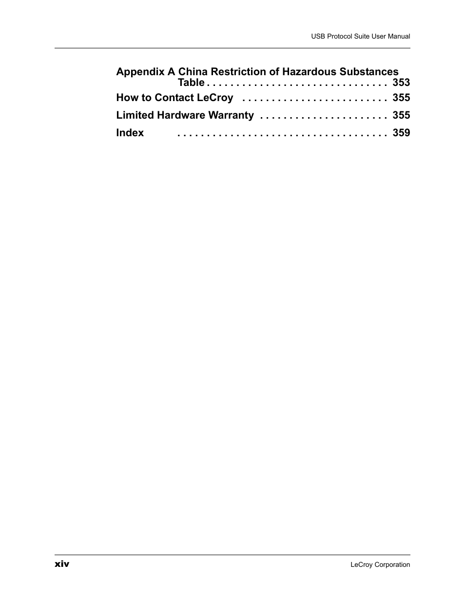 Teledyne LeCroy USBTracer_Trainer - Users Manual User Manual | Page 14 / 388