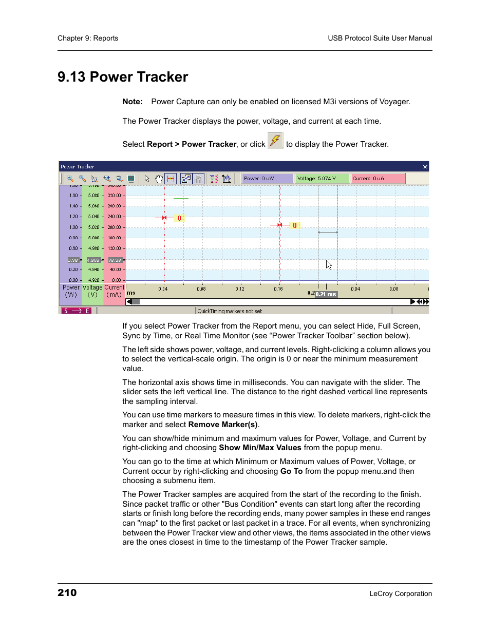 13 power tracker | Teledyne LeCroy USBTracer_Trainer - Users Manual User Manual | Page 224 / 388