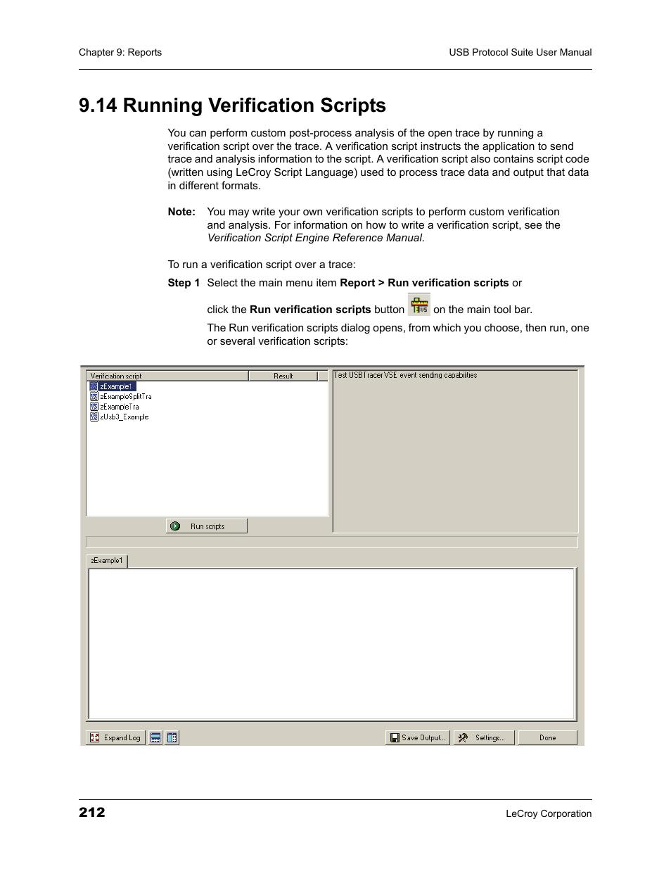 14 running verification scripts | Teledyne LeCroy USBTracer_Trainer - Users Manual User Manual | Page 226 / 388